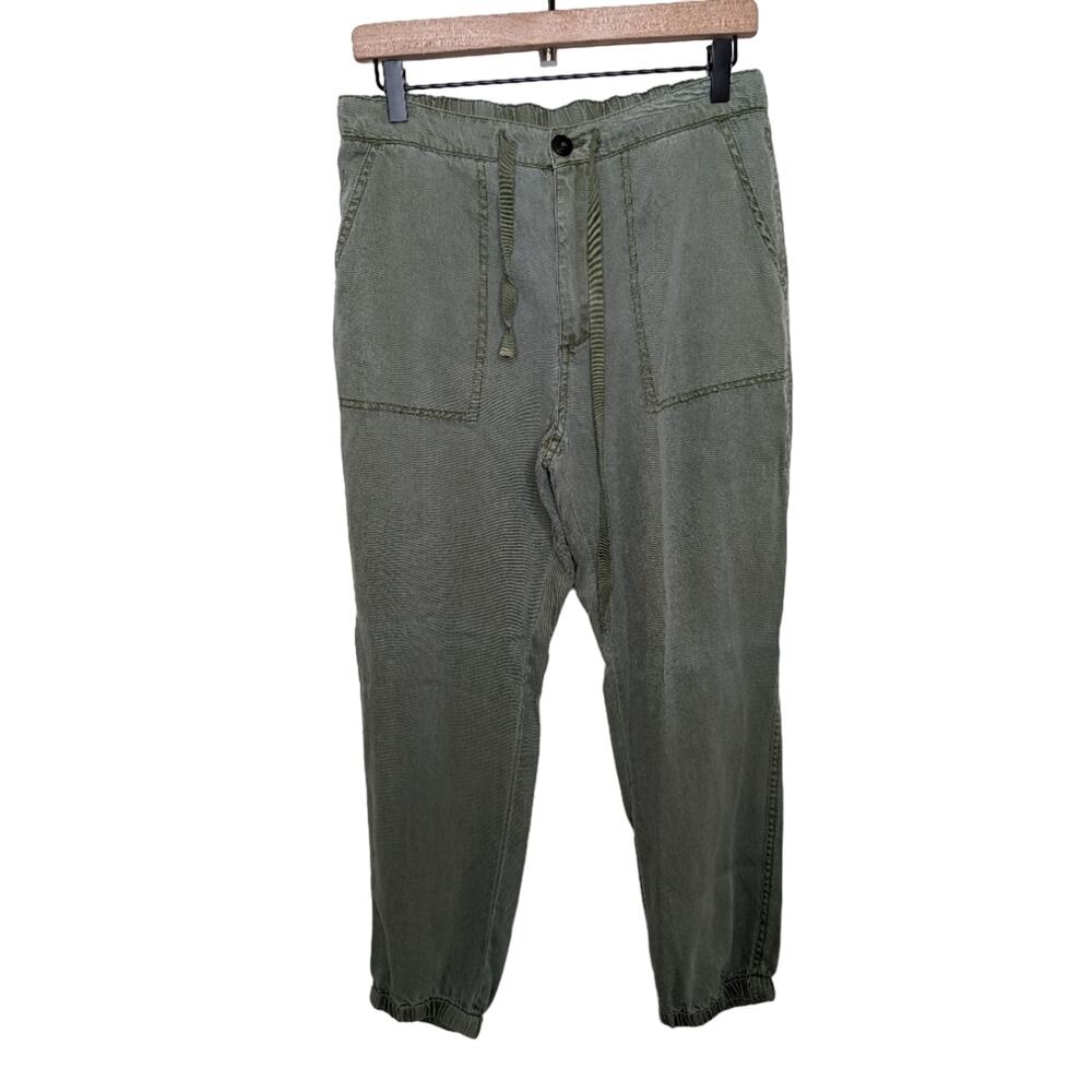 Sundance Army Green Tencel Joggers | Size Small